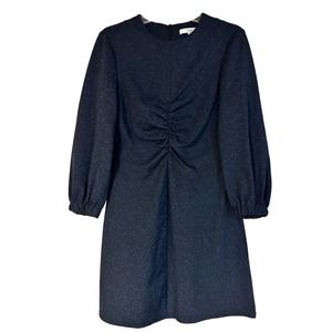 Tibi Eclipse Ruched Piqué Minidress Size 8 Dress